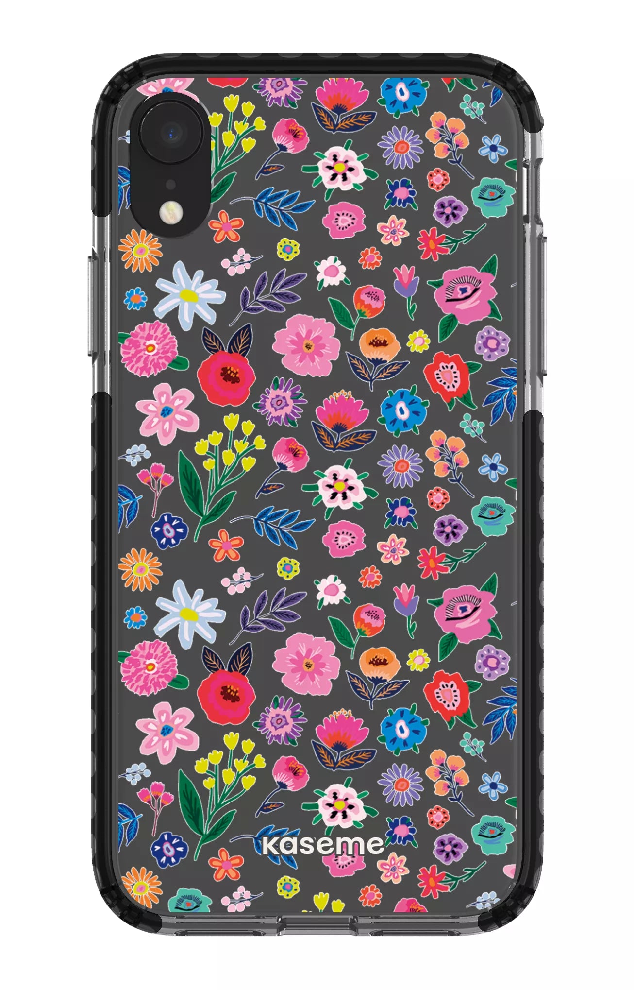 iPhone XR Clear Case - Black Hallucinate Clear Case -