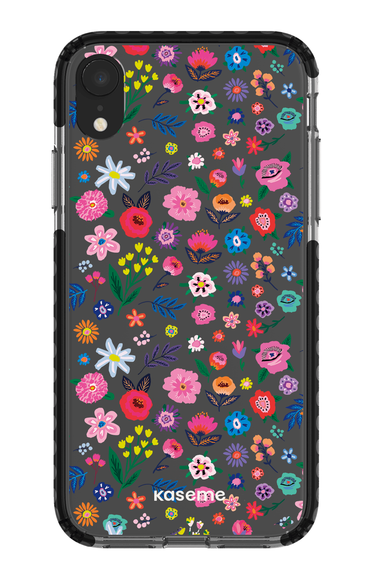 iPhone XR Clear Case - Black Hallucinate Clear Case -