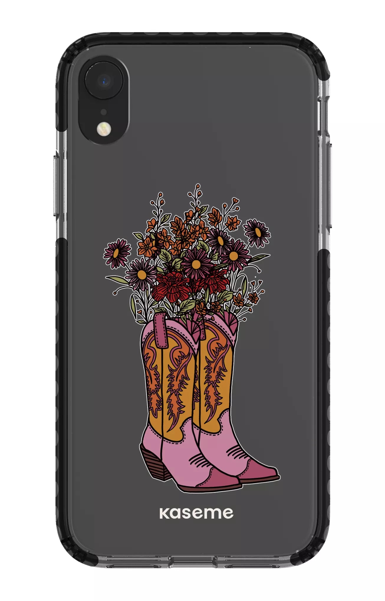 iPhone XR Clear Case - Black Howdy Clear Case -