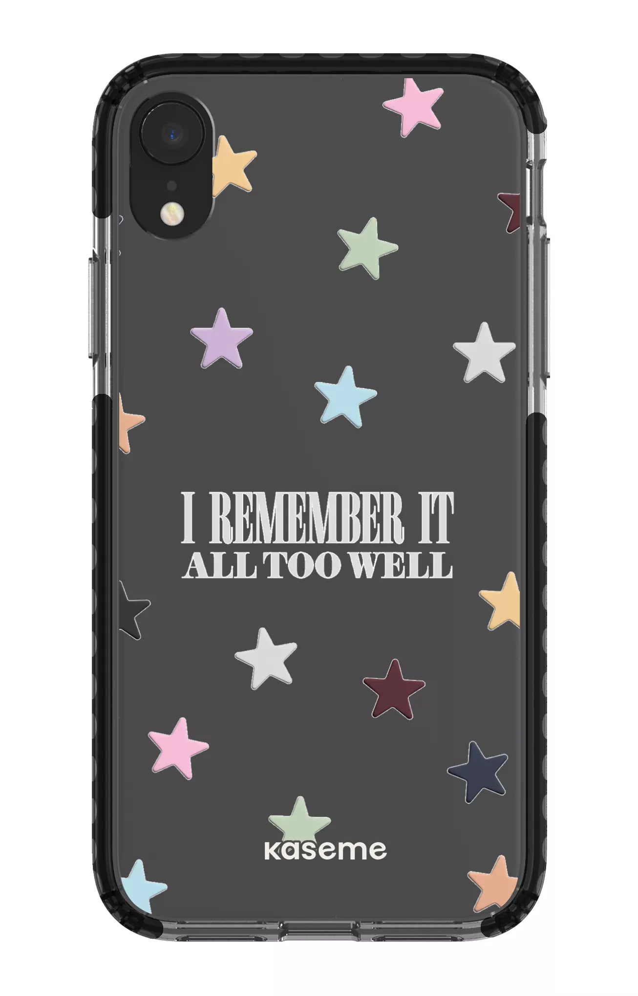 iPhone XR Clear Case - Black It Was Rare Clear Case -