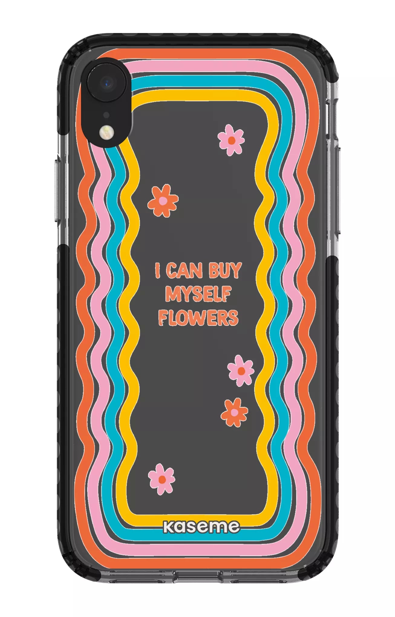 iPhone XR Clear Case - Black She Can Clear Case -