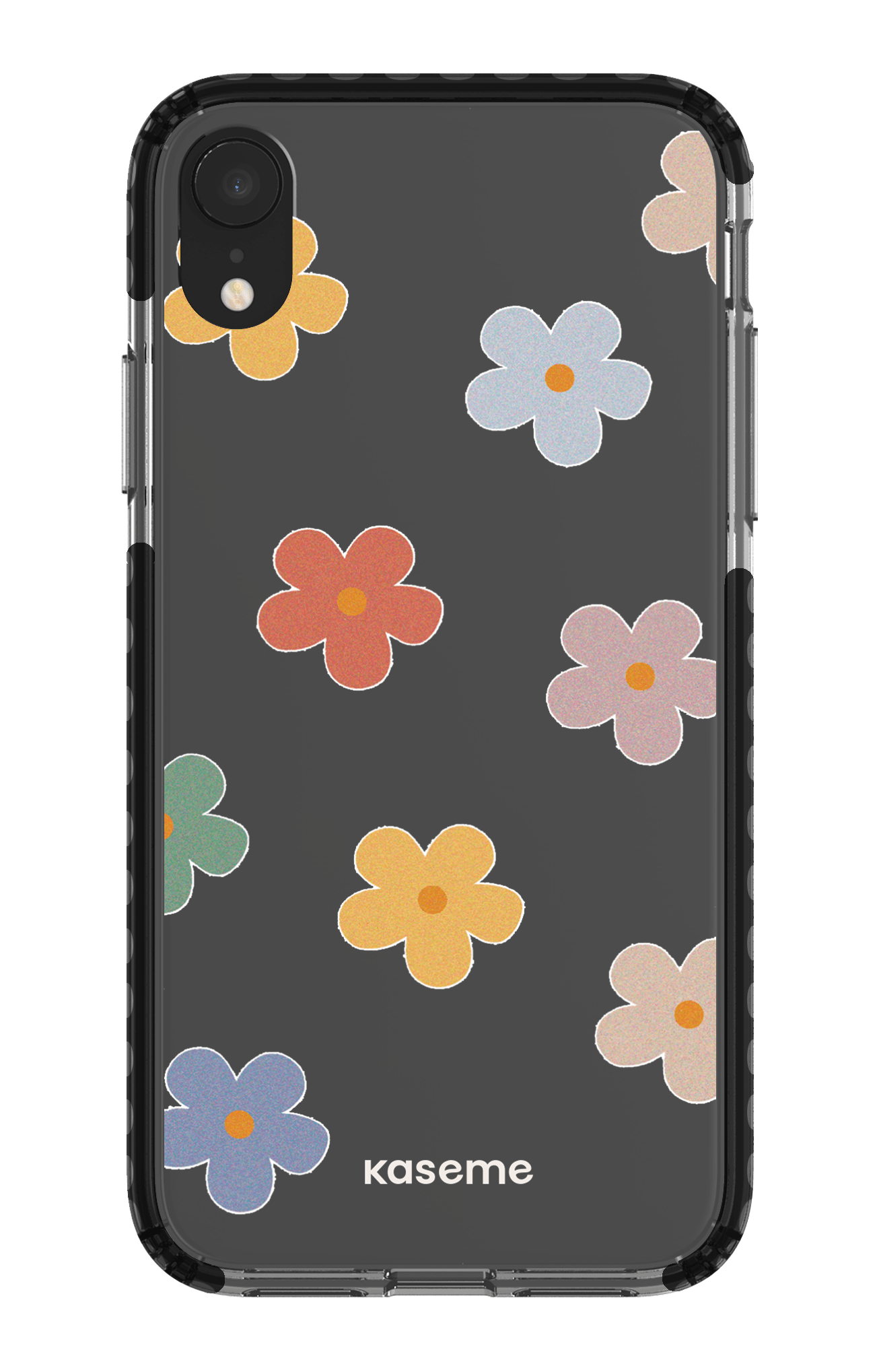 iPhone XR Clear Case - Black Woodstock Big Clear Case -