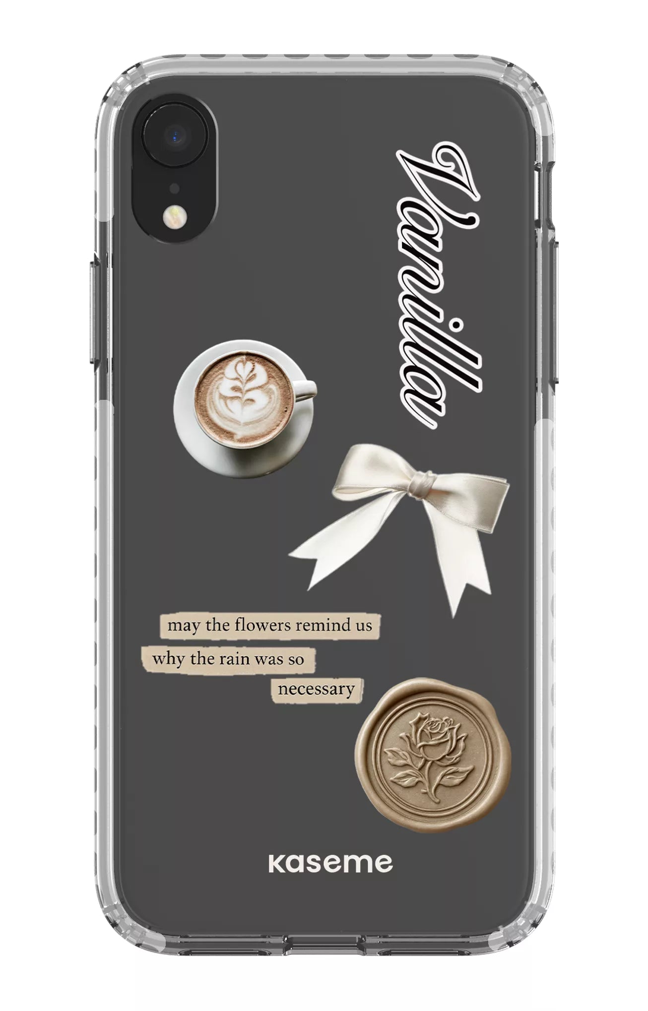 iPhone XR Clear Case - White Cashmere Clear Case -