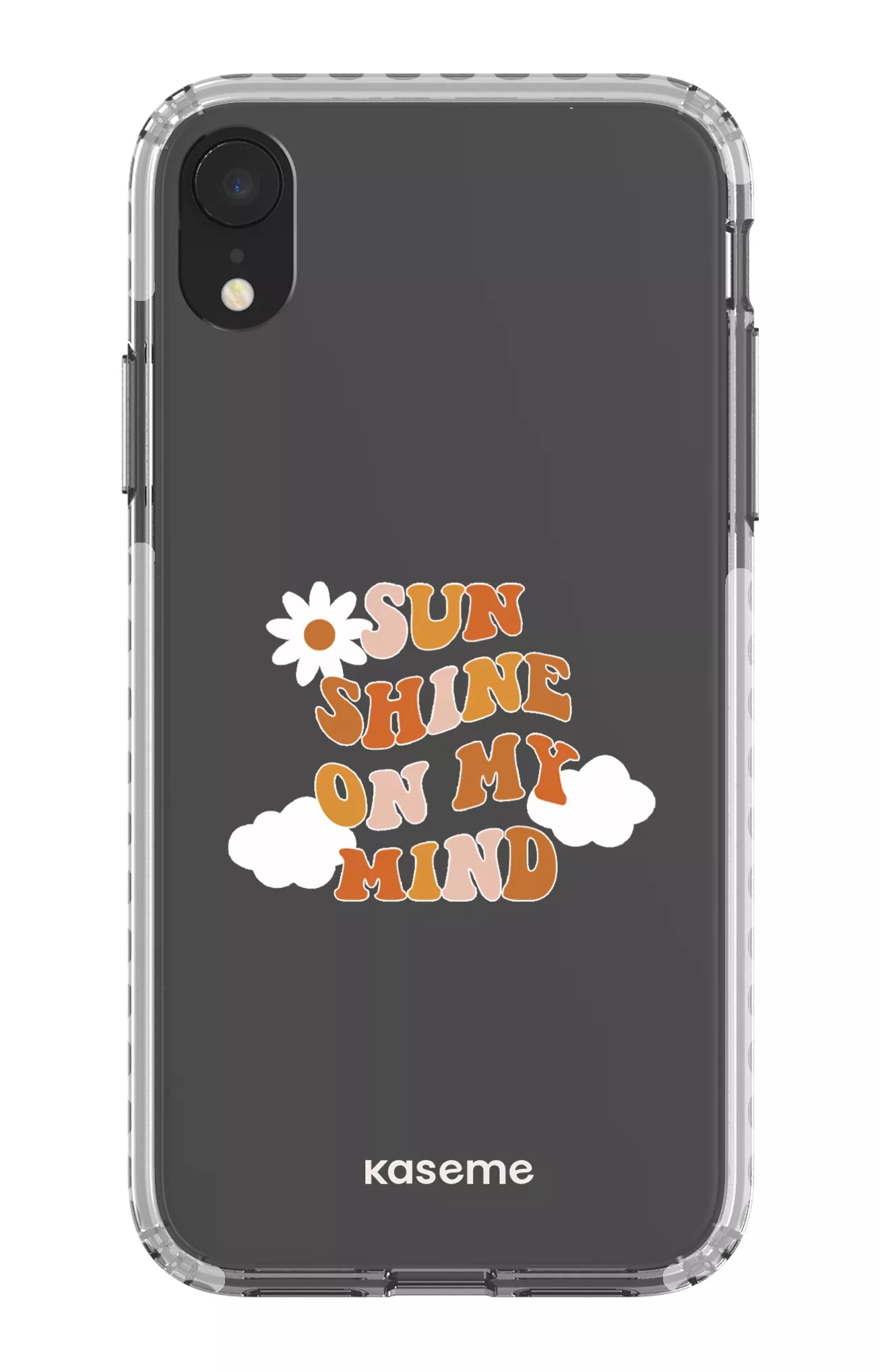 iPhone XR Clear Case - White Cheerful Clear Case -