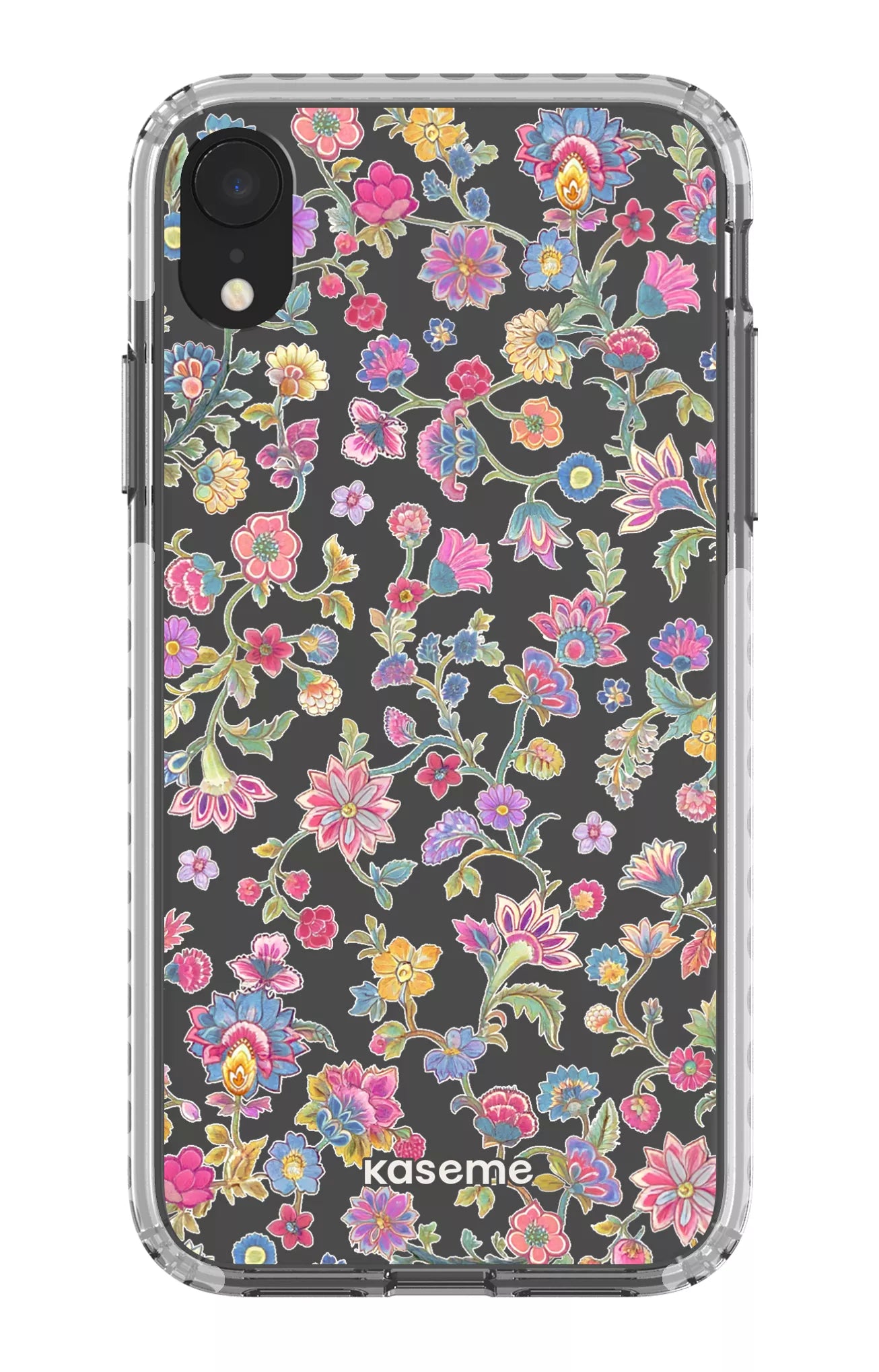 iPhone XR Clear Case - White Secret Garden Clear Case -