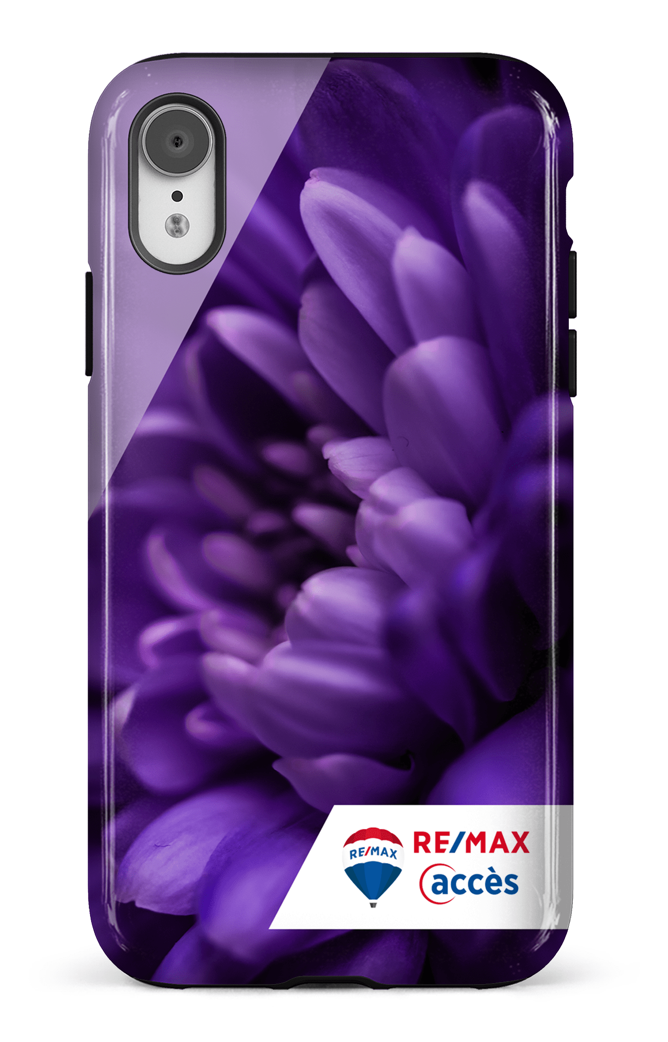 iPhone XR Tough Fleur gros plan -
