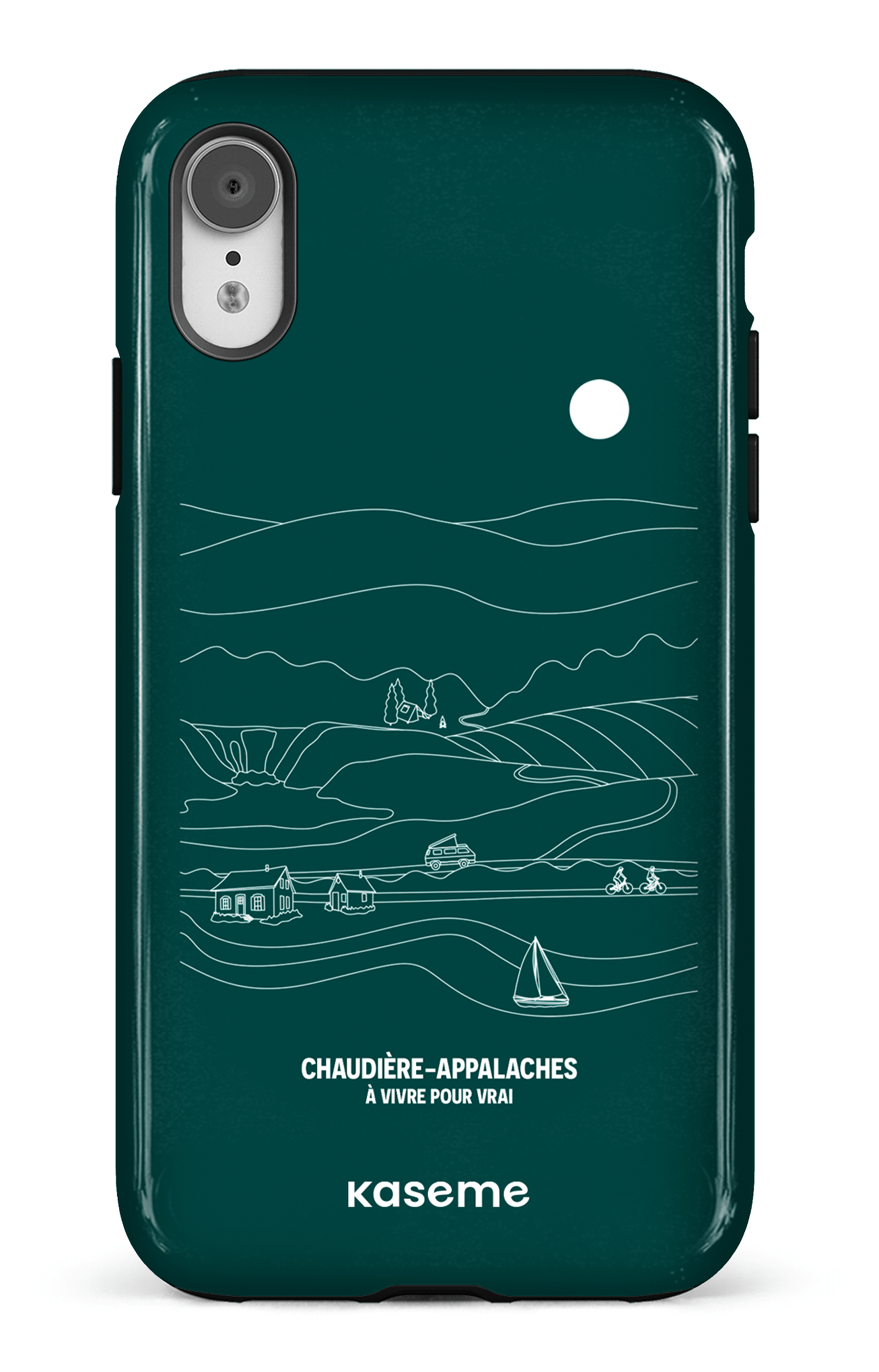 iPhone XR Tough Paysage Line Art par TCA -