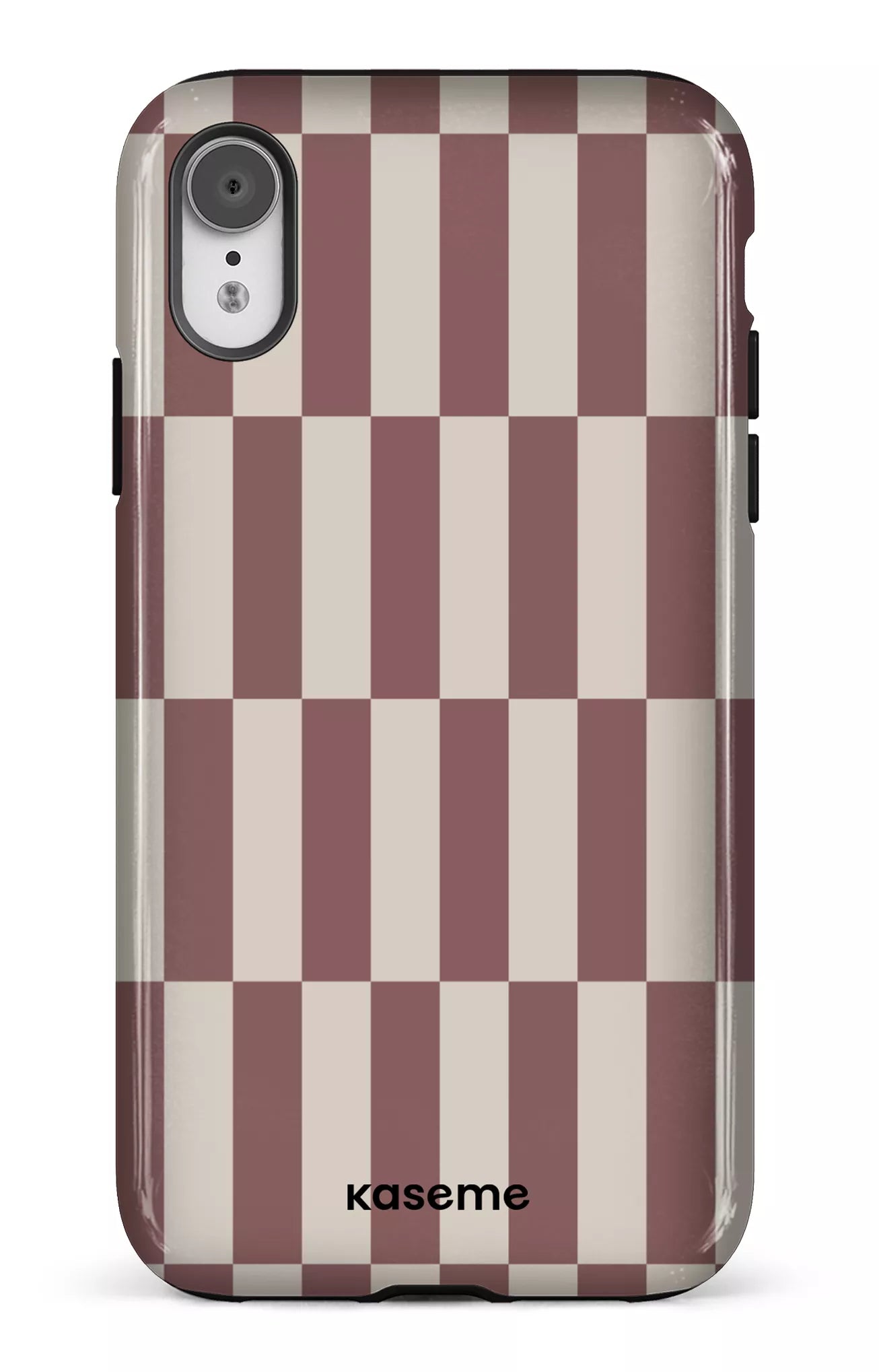 iPhone XR Tough Structured Brown -