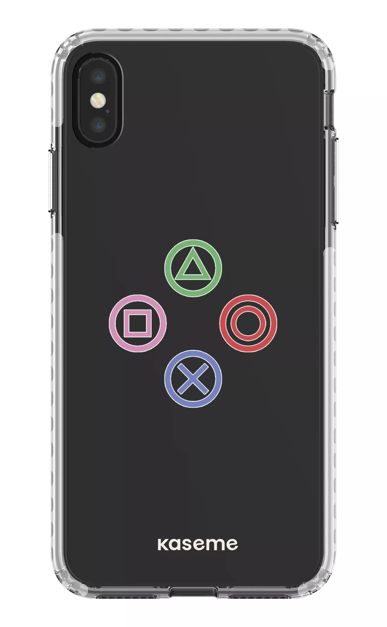 iPhone XS Max Clear Case - White Console Clear Case -