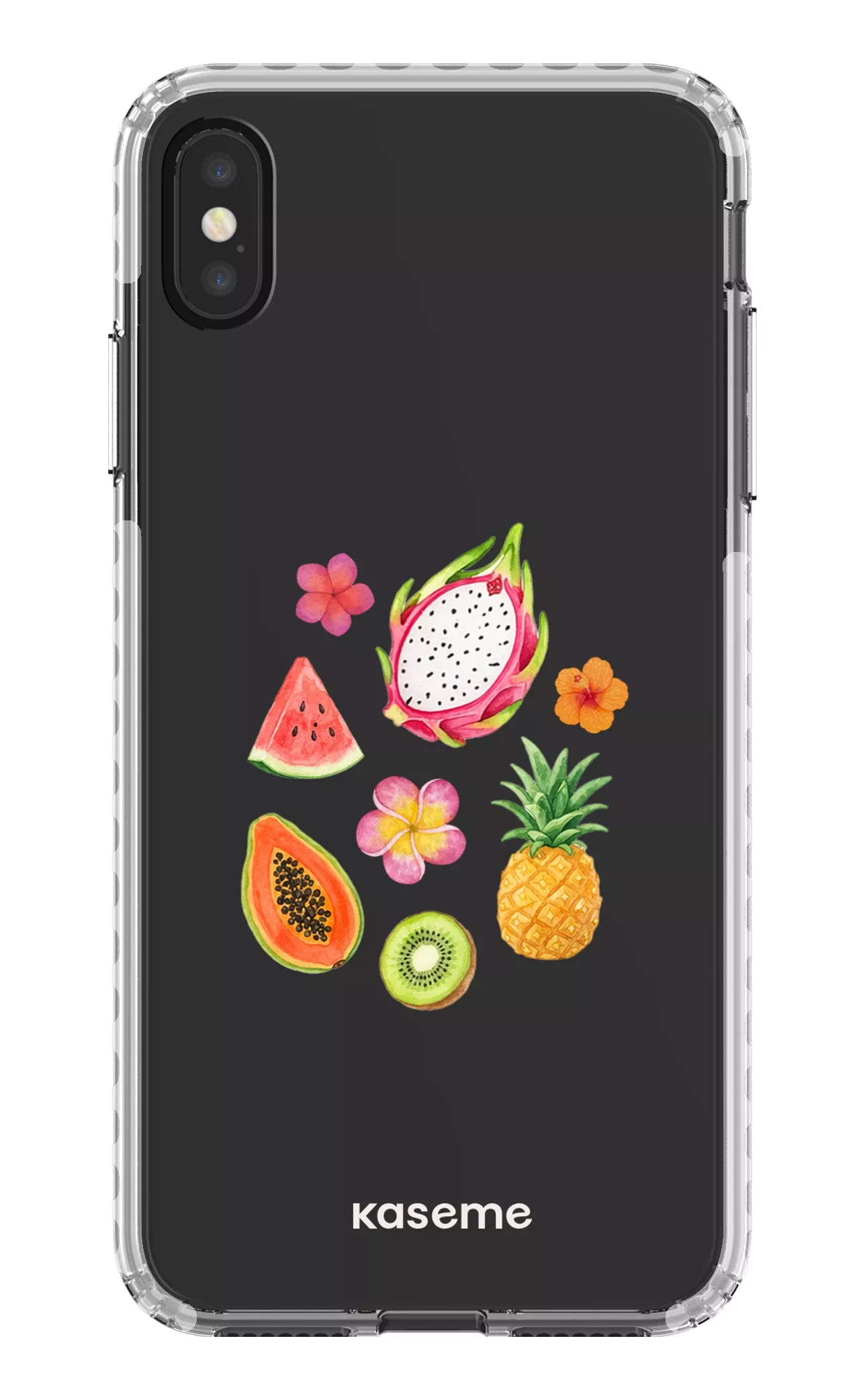 iPhone XS Max Clear Case - White Fresca Tropicale Clear Case -