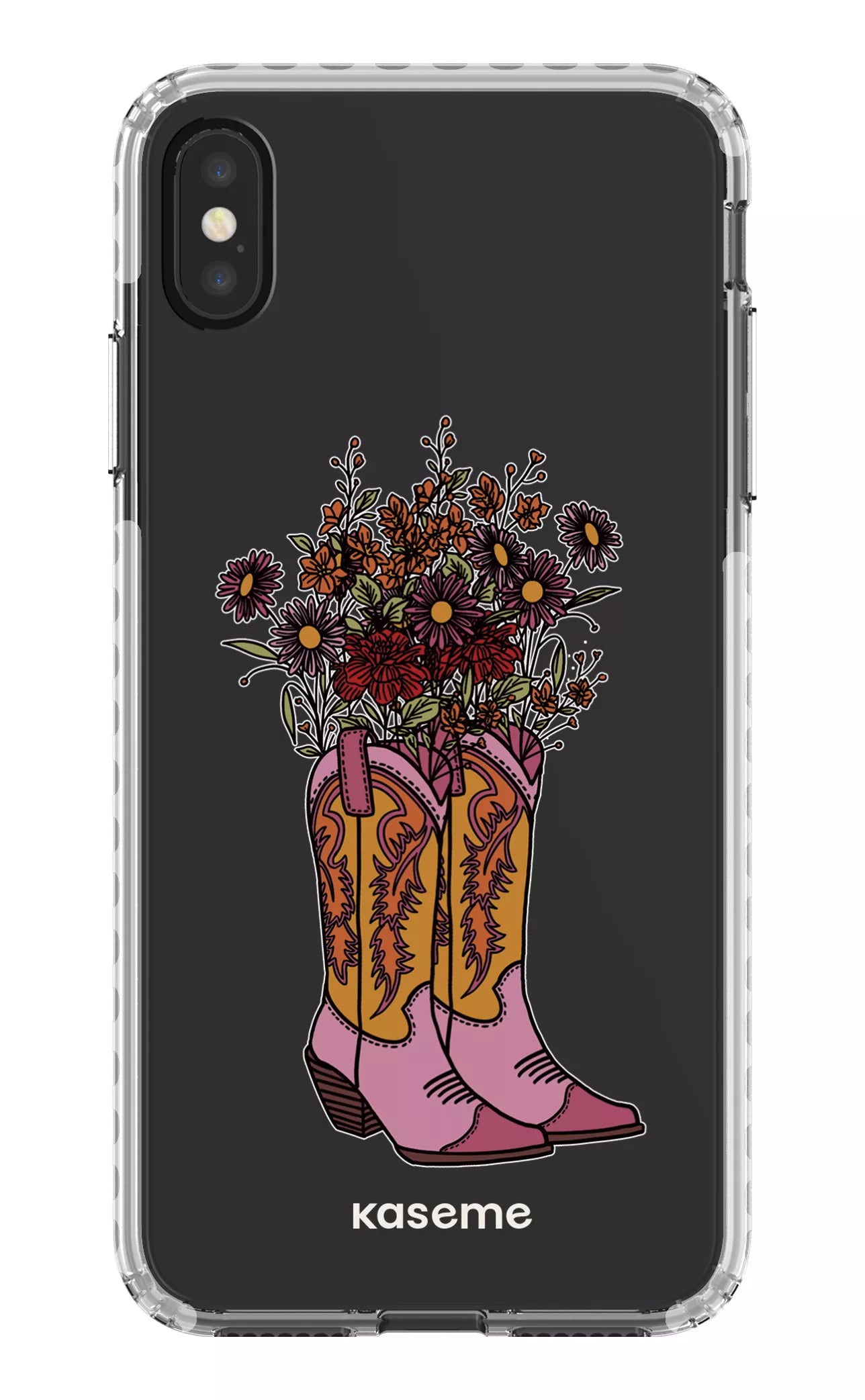 iPhone XS Max Clear Case - White Howdy Clear Case -