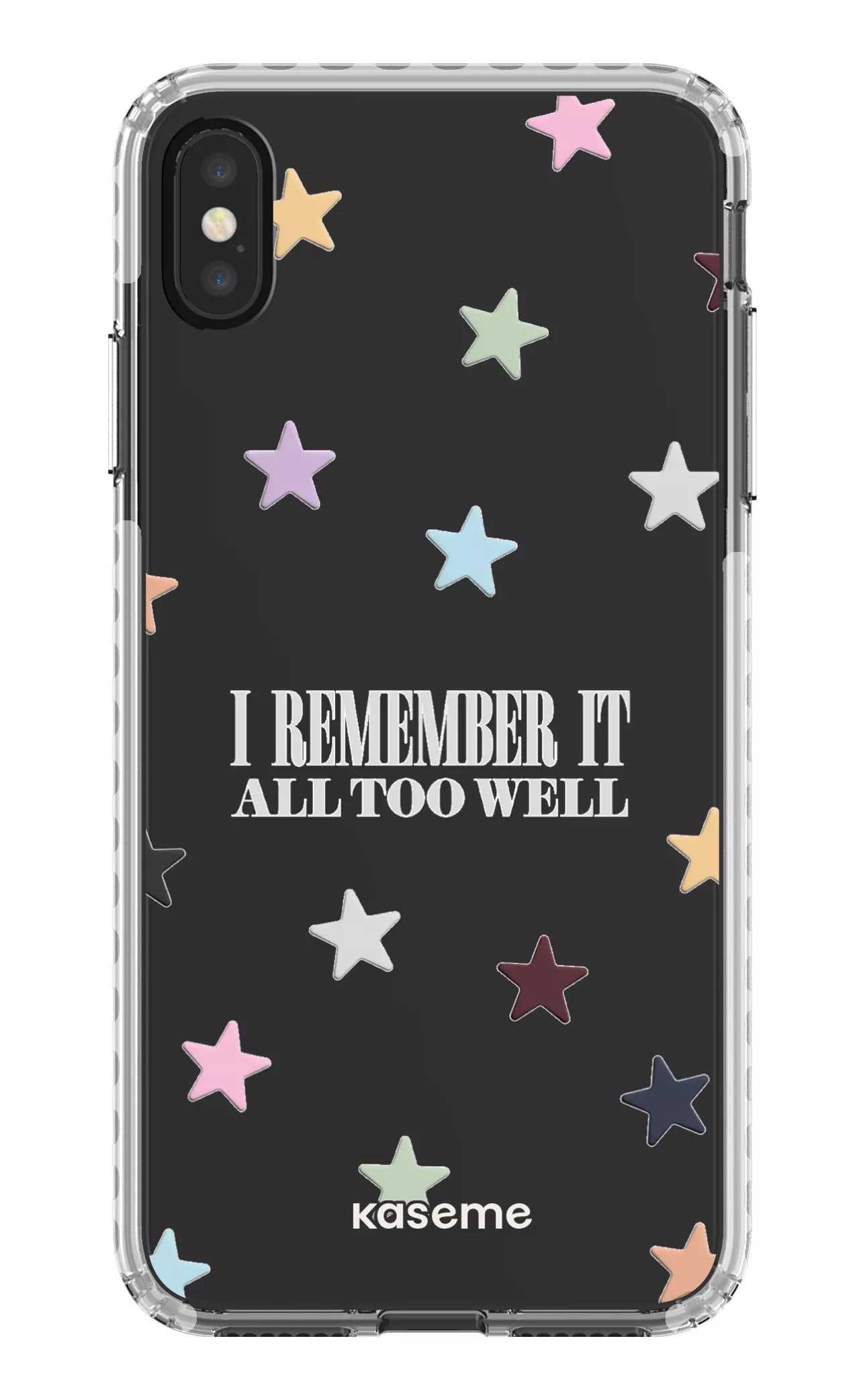 iPhone XS Max Clear Case - White It Was Rare Clear Case -