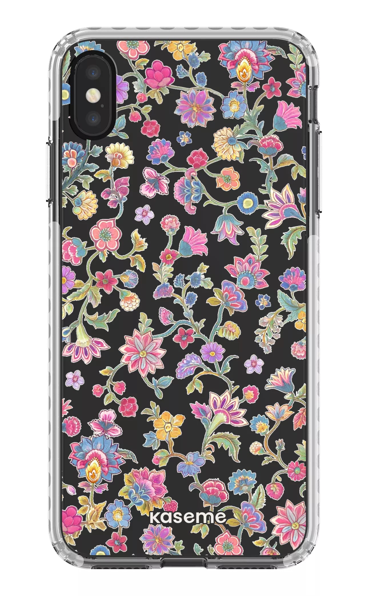 iPhone XS Max Clear Case - White Secret Garden Clear Case -