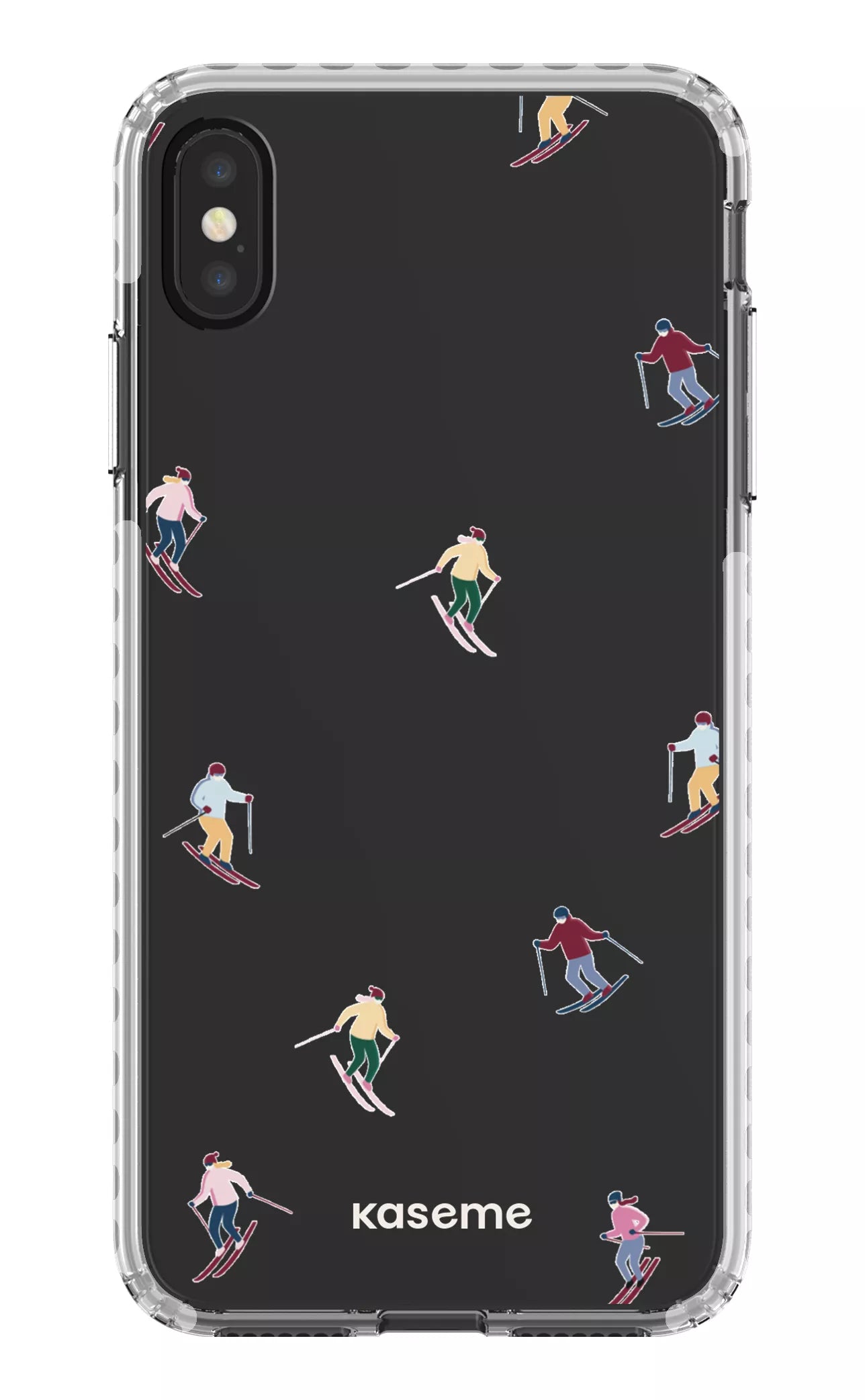 iPhone XS Max Clear Case - White Slope Clear Case -