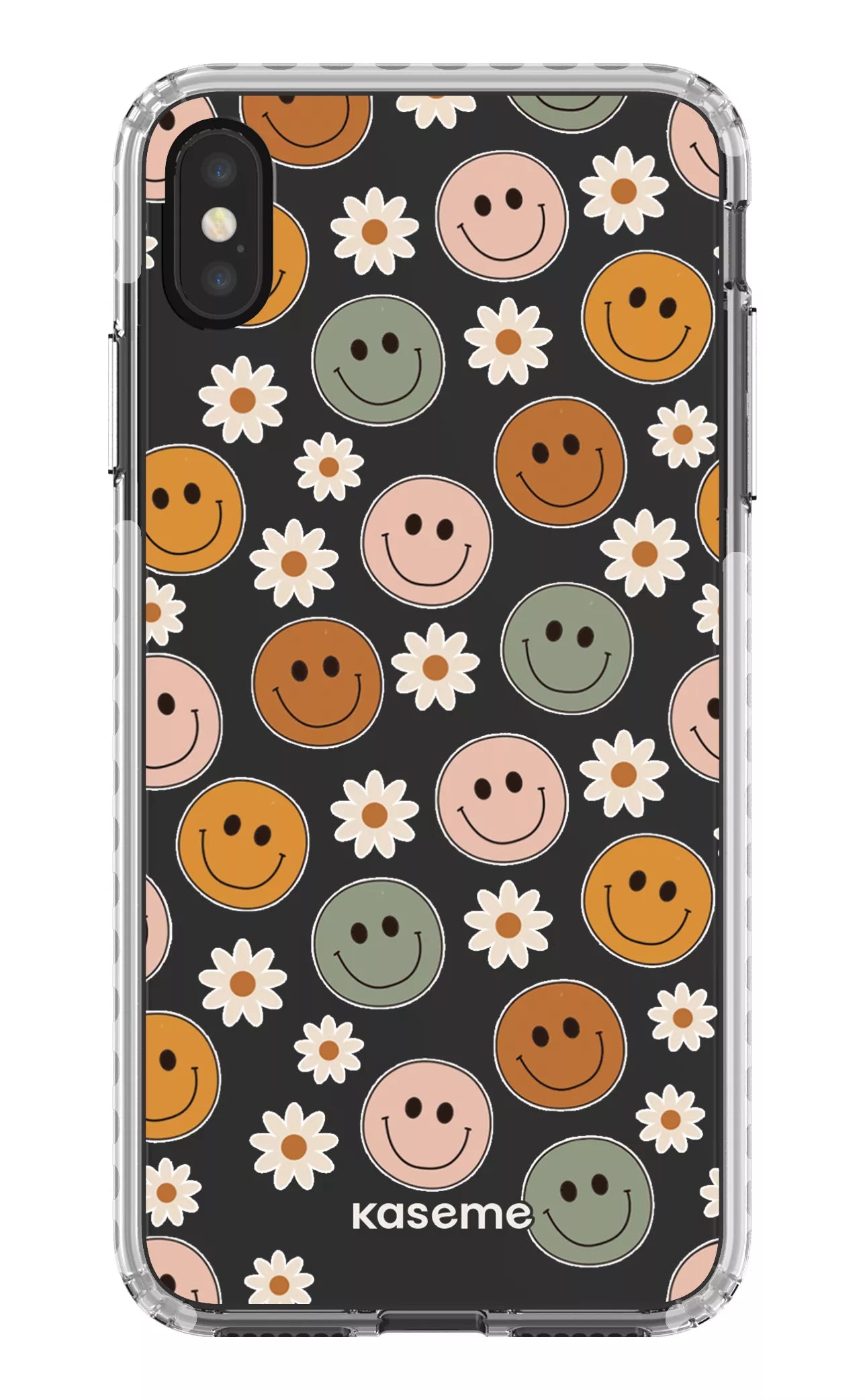 iPhone XS Max Clear Case - White Smirk Clear Case -