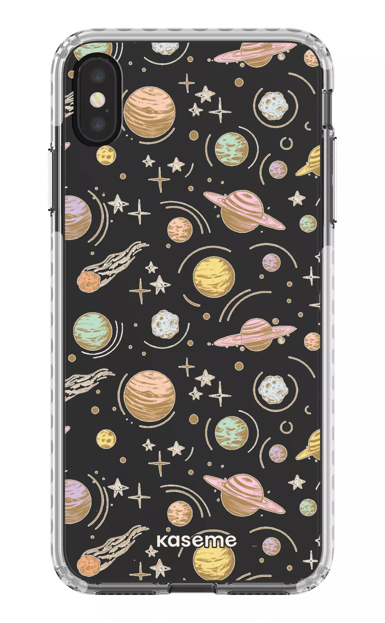 iPhone XS Max Clear Case - White Solar Clear Case -