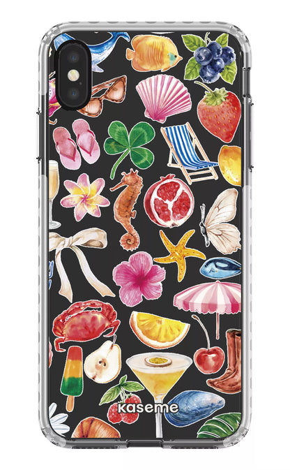 iPhone XS Max Clear Case - White St-Tropez Clear Case -