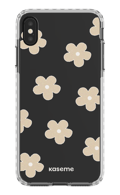 iPhone XS Max Clear Case - White Woodstock Beige Clear Case -