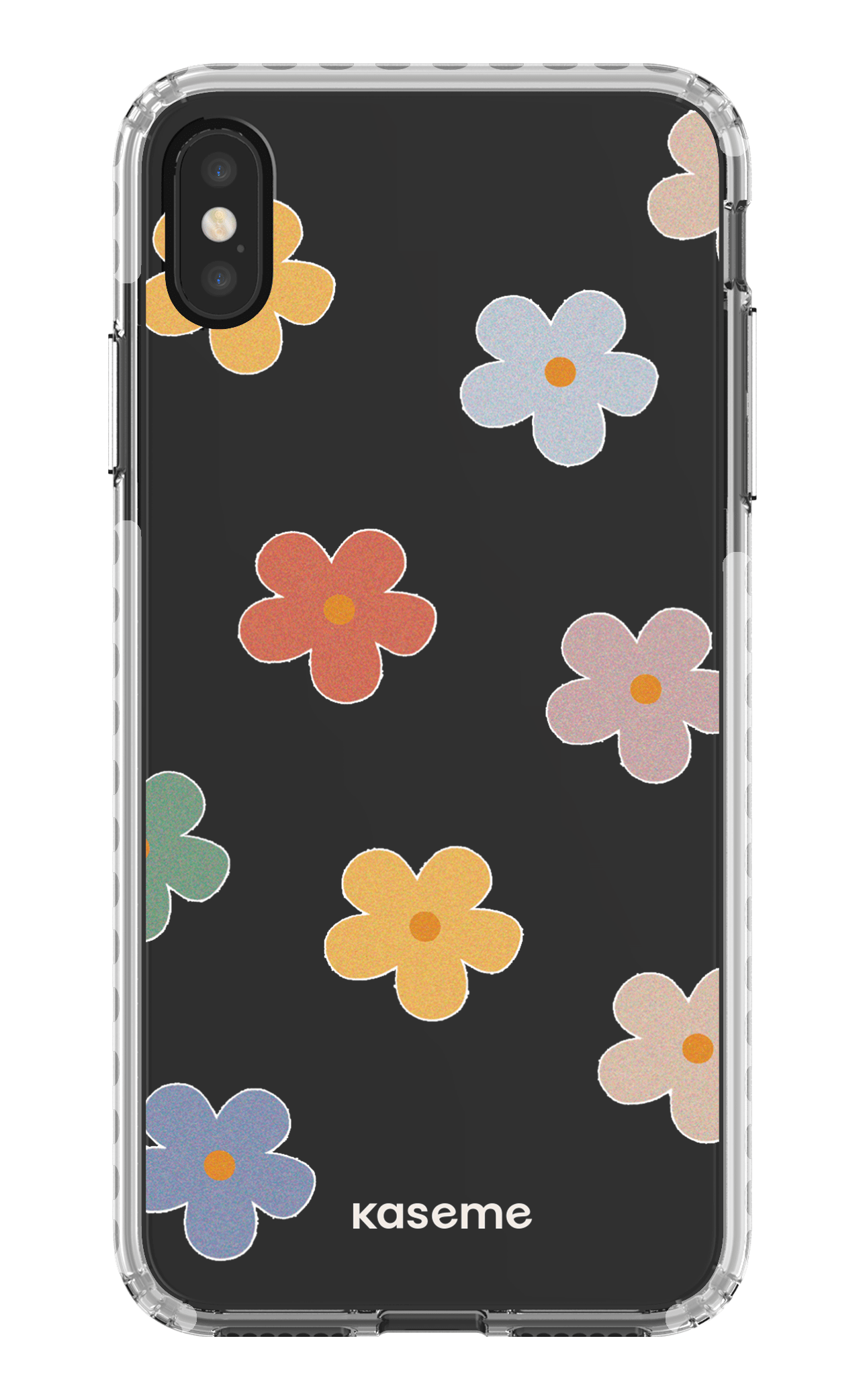 iPhone XS Max Clear Case - White Woodstock Big Clear Case -