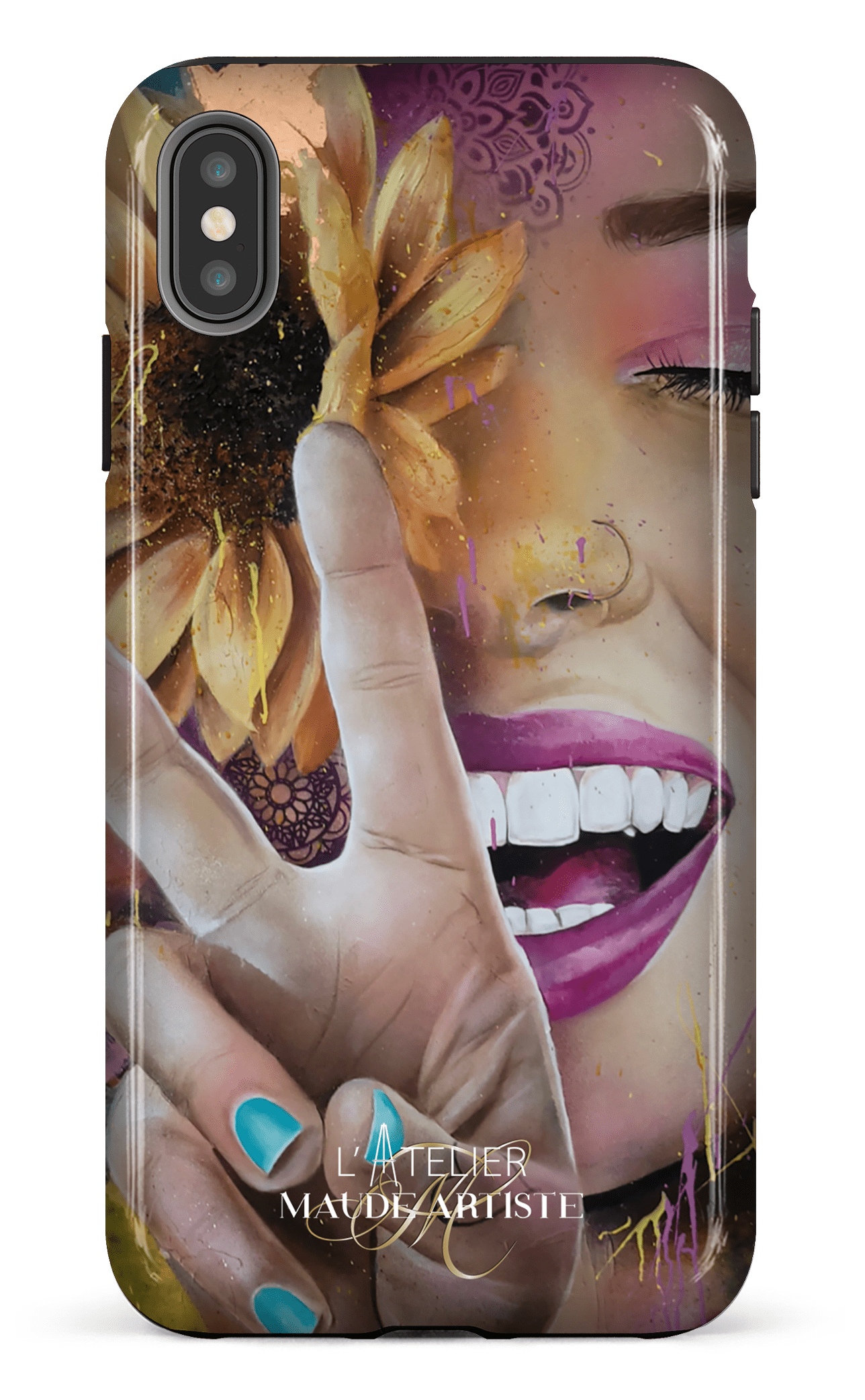 iPhone XS Max tough Around Peace by Maude -