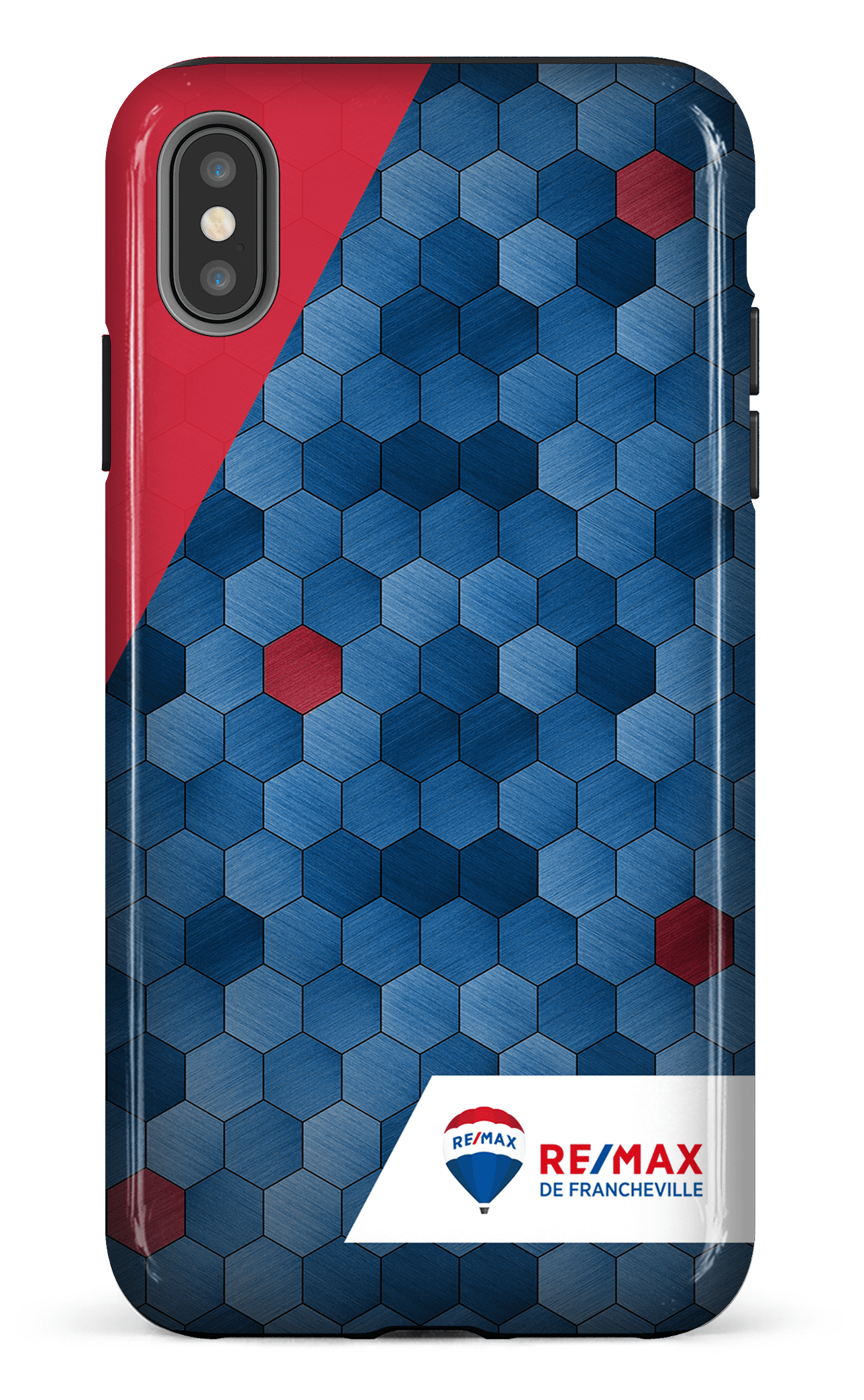 iPhone XS Max tough Exagones texturés de Francheville -