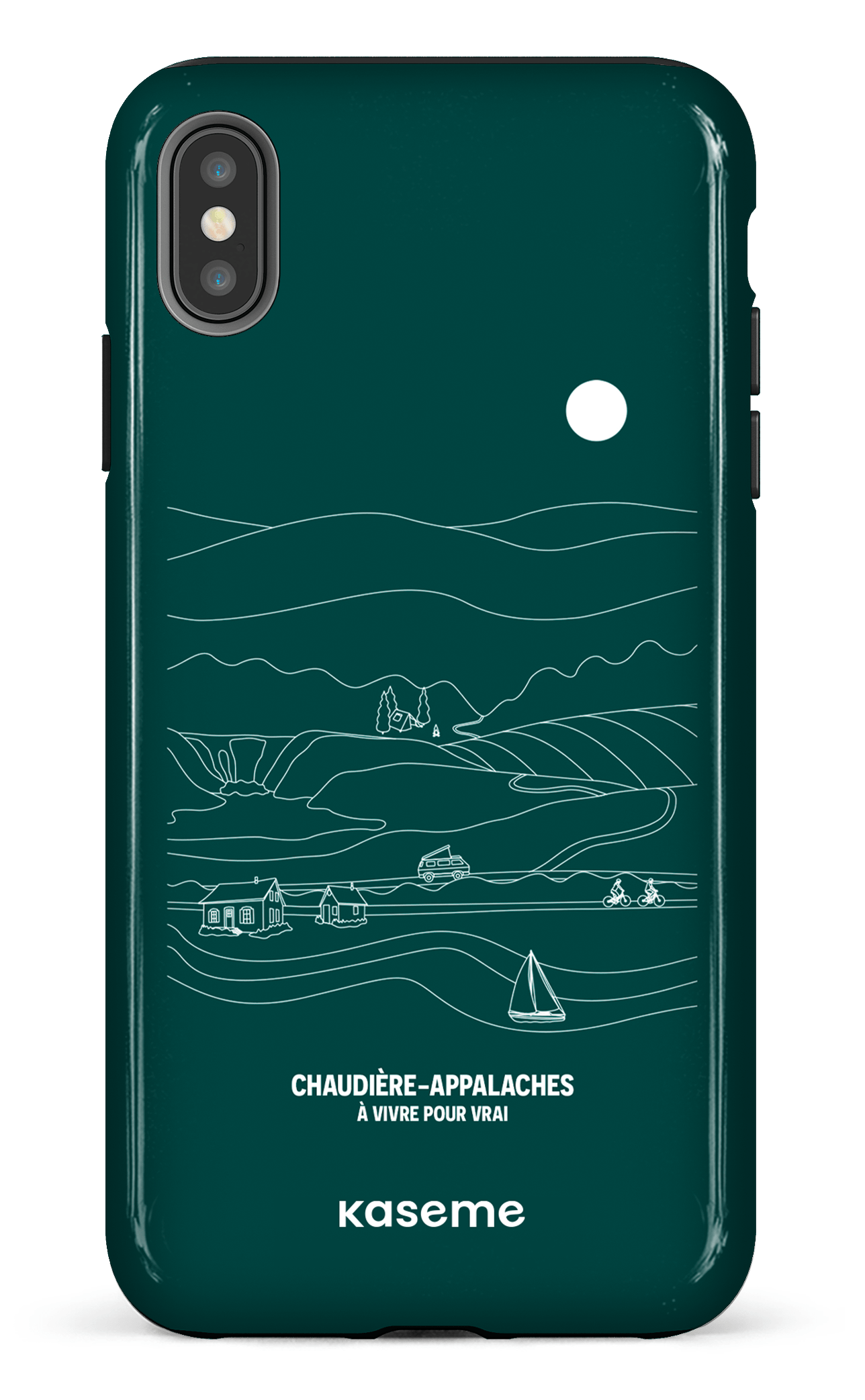 iPhone XS Max tough Paysage Line Art par TCA -