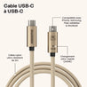 Kaseme fil USB-C à USB-C avec des fonctionnalités