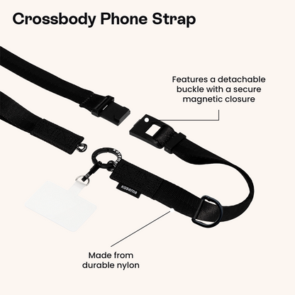 Crossbody Phone Strap Black