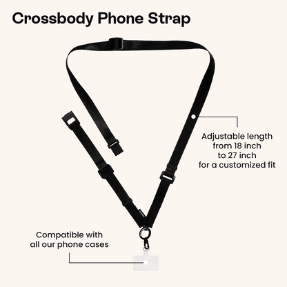 Crossbody Phone Strap Black